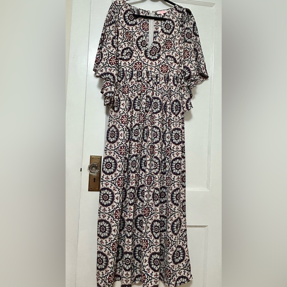 NWT Re:Named Floor Length Boho Dress